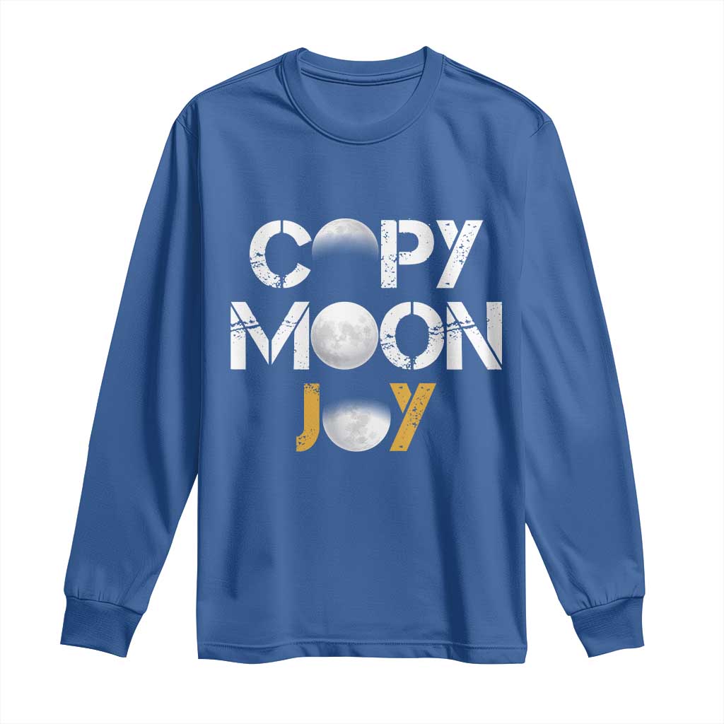 Lunar Mission Astronaut Space Lover Long Sleeve Shirt Copy Moon Joy Sci Fi Graphic
