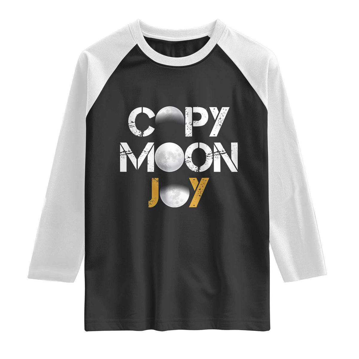 Lunar Mission Astronaut Space Lover Raglan Shirt Copy Moon Joy Sci Fi Graphic