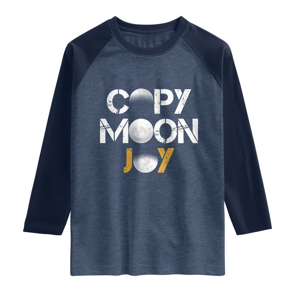 Lunar Mission Astronaut Space Lover Raglan Shirt Copy Moon Joy Sci Fi Graphic