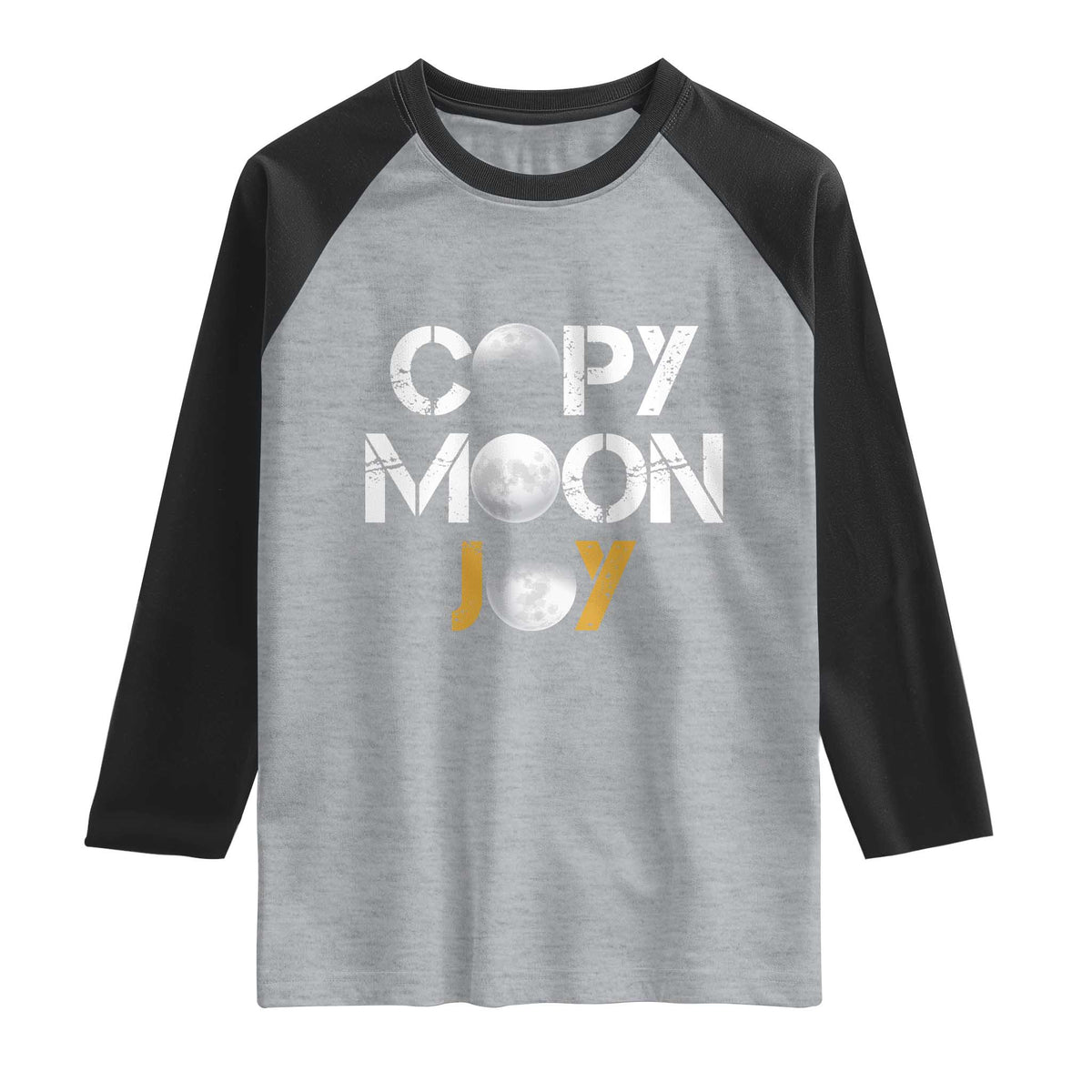 Lunar Mission Astronaut Space Lover Raglan Shirt Copy Moon Joy Sci Fi Graphic