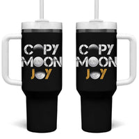 Lunar Mission Astronaut Space Lover Tumbler With Handle Copy Moon Joy Sci Fi Graphic