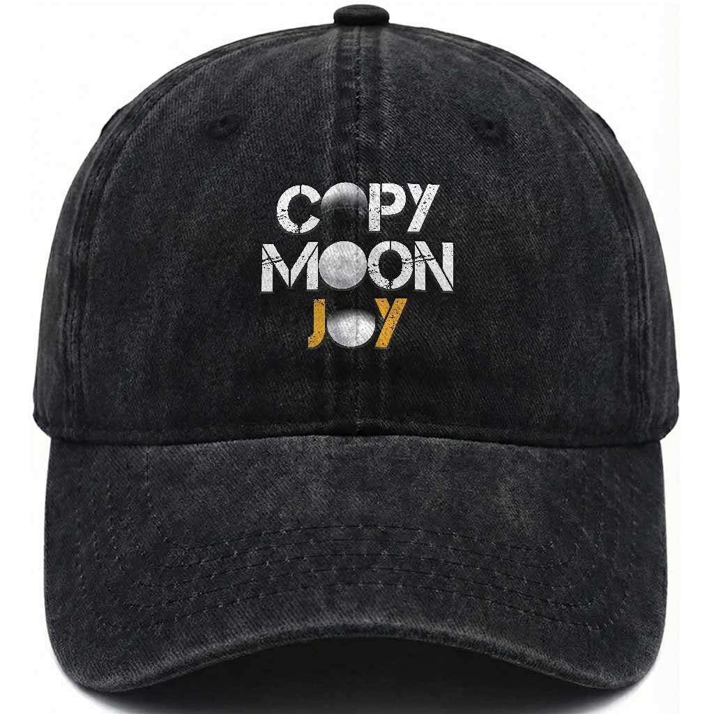 Lunar Mission Astronaut Space Lover Washed Cotton Baseball Cap Copy Moon Joy Sci Fi Graphic