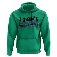 I Dont Have Enough Middle Fingers For Alzheimers Hoodie Groovy Purple Retro