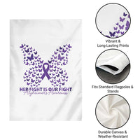 Alzheimers Awareness Butterfly Support Gift Garden Flag Her Fight Our Fight