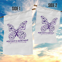 Alzheimers Awareness Butterfly Support Gift Garden Flag Her Fight Our Fight