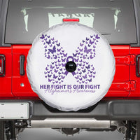 Alzheimers Awareness Butterfly Support Gift Spare Tire Cover Her Fight Our Fight