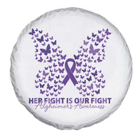 Alzheimers Awareness Butterfly Support Gift Spare Tire Cover Her Fight Our Fight