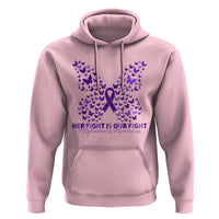 Alzheimers Awareness Butterfly Support Gift Hoodie Her Fight Our Fight