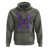 Alzheimers Awareness Butterfly Support Gift Hoodie Her Fight Our Fight