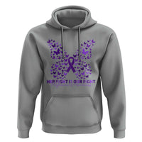 Alzheimers Awareness Butterfly Support Gift Hoodie Her Fight Our Fight