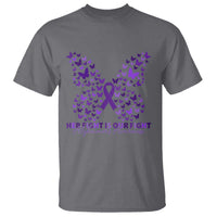 Alzheimers Awareness Butterfly Support Gift T Shirt Her Fight Our Fight