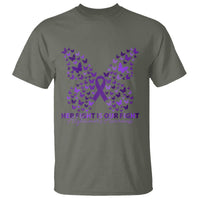 Alzheimers Awareness Butterfly Support Gift T Shirt Her Fight Our Fight