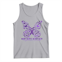 Alzheimers Awareness Butterfly Support Gift Tank Top Her Fight Our Fight