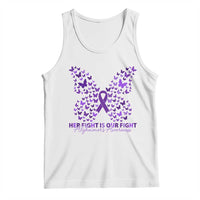 Alzheimers Awareness Butterfly Support Gift Tank Top Her Fight Our Fight