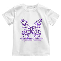 Alzheimers Awareness Butterfly Support Gift Toddler T Shirt Her Fight Our Fight