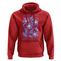 Alzheimers Purple Floral Retro Graphic Hoodie I Will Remember For You