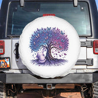 Purple Elephant Butterfly Ribbon Spare Tire Cover Tree Of Life Alzheimers Support