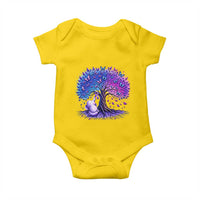 Purple Elephant Butterfly Ribbon Baby Onesie Tree Of Life Alzheimers Support