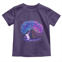 Purple Elephant Butterfly Ribbon Toddler T Shirt Tree Of Life Alzheimers Support