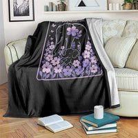 Elephant Alzheimers Purple Floral Support Throw Blanket You May Not Remember But I Will Never Forget