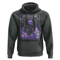 Elephant Alzheimers Purple Floral Support Hoodie You May Not Remember But I Will Never Forget