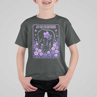 Elephant Alzheimers Purple Floral Support T Shirt For Kid You May Not Remember But I Will Never Forget