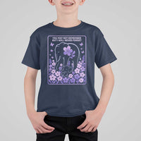 Elephant Alzheimers Purple Floral Support T Shirt For Kid You May Not Remember But I Will Never Forget