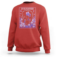 Elephant Alzheimers Purple Floral Support Sweatshirt You May Not Remember But I Will Never Forget