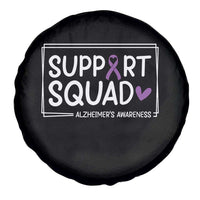 Support Squad Alzheimers Spare Tire Cover Purple Ribbon Hope Strength Love