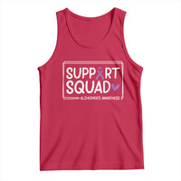 Support Squad Alzheimers Tank Top Purple Ribbon Hope Strength Love