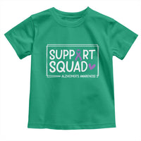 Support Squad Alzheimers Toddler T Shirt Purple Ribbon Hope Strength Love