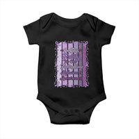 Purple Ribbon Alzheimers Caregiver Squad Gift Baby Onesie In This Family We Support Together