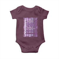 Purple Ribbon Alzheimers Caregiver Squad Gift Baby Onesie In This Family We Support Together