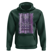 Purple Ribbon Alzheimers Caregiver Squad Gift Hoodie In This Family We Support Together