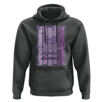 Purple Ribbon Alzheimers Caregiver Squad Gift Hoodie In This Family We Support Together