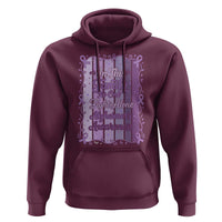 Purple Ribbon Alzheimers Caregiver Squad Gift Hoodie In This Family We Support Together