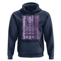 Purple Ribbon Alzheimers Caregiver Squad Gift Hoodie In This Family We Support Together