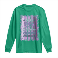 Purple Ribbon Alzheimers Caregiver Squad Gift Long Sleeve Shirt In This Family We Support Together