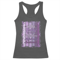 Purple Ribbon Alzheimers Caregiver Squad Gift Racerback Tank Top In This Family We Support Together