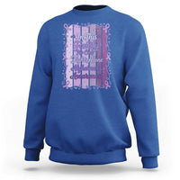 Purple Ribbon Alzheimers Caregiver Squad Gift Sweatshirt In This Family We Support Together