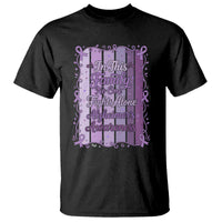 Purple Ribbon Alzheimers Caregiver Squad Gift T Shirt In This Family We Support Together