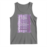 Purple Ribbon Alzheimers Caregiver Squad Gift Tank Top In This Family We Support Together