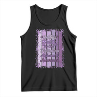 Purple Ribbon Alzheimers Caregiver Squad Gift Tank Top In This Family We Support Together