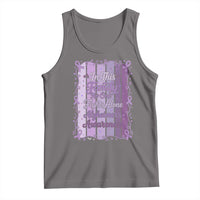 Purple Ribbon Alzheimers Caregiver Squad Gift Tank Top In This Family We Support Together