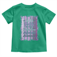Purple Ribbon Alzheimers Caregiver Squad Gift Toddler T Shirt In This Family We Support Together