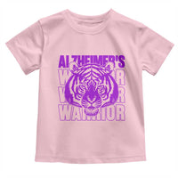Alzheimer's Warrior Toddler T Shirt Purple Tiger Ribbon Support Graphic