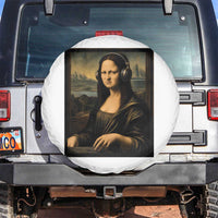 Funny Mona Lisa Bass Face Spare Tire Cover Vintage DJ Producer Music Lover Gift