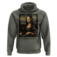 Funny Mona Lisa Bass Face Hoodie Vintage DJ Producer Music Lover Gift