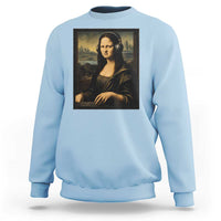 Funny Mona Lisa Bass Face Sweatshirt Vintage DJ Producer Music Lover Gift