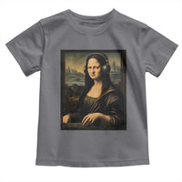 Funny Mona Lisa Bass Face Toddler T Shirt Vintage DJ Producer Music Lover Gift